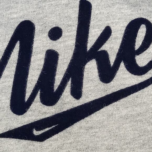 NIKE Track Jacket Womens M/L 18x24 Gray Script Logo - Picture 13 of 15